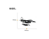 Two Cruising Fighting Falcon Designed Wall Sticker