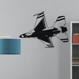 Fighting Falcon F16 from Below Designed Wall Sticker