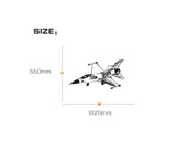 Very Detailed Fighting Falcon F16 Designed Wall Sticker