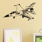 Very Detailed Fighting Falcon F16 Designed Wall Sticker