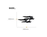 Military Show Aircrafts Designed Wall Sticker