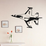 USAF Fighting Falcon F16 Designed Wall Sticker