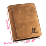 IPRee® Men's Vintage RFID Blocking Trifold Wallet PU Leather ID Credit Card Holder