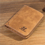 IPRee® Men's Vintage RFID Blocking Trifold Wallet PU Leather ID Credit Card Holder