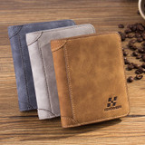 IPRee® Men's Vintage RFID Blocking Trifold Wallet PU Leather ID Credit Card Holder
