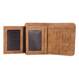 IPRee® Men's Vintage RFID Blocking Trifold Wallet PU Leather ID Credit Card Holder