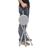 Outdoor Travel Folding Stool Chair Portable Tripod Cane Walking Stick Seat Camping Hiking