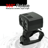 XANES DL05 1000LM 2XPE LED 1200mAh Battery 5-Mode IP65 Waterproof Mini Bicycle Head Light Power Display 360 Degree Rotation
