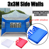 3x3m Outdoor Party Tent 3 Sides Wall Waterproof Garden Patio Canopy Sunshade