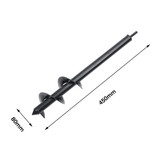 8x45cm Garden Auger Earth Planter Drill Bit Post Hole Digger Earth Planting Auger Drill Bit for Electric Drill (8x45cm)