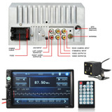 iMars 7010B 7 Inch Car Stereo Radio MP5 Player FM USB AUX HD bluetooth Touch Screen Rear View Camera