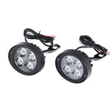 12V Motorcycle Super Light Waterproof  LED Headlight Rear View Mirror Lights Spot Lightt Assist Lamp