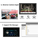 iMars 7 Inch 2 Din Car MP5 Player for Android 8.0 2.5D Screen Stereo Radio GPS WIFI bluetooth FM with Rear Camera