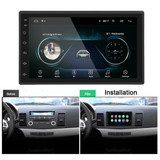 iMars 7 Inch 2 Din Car MP5 Player for Android 8.0 2.5D Screen Stereo Radio GPS WIFI bluetooth FM with Rear Camera