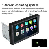 iMars 7 Inch 2 Din Car MP5 Player for Android 8.0 2.5D Screen Stereo Radio GPS WIFI bluetooth FM with Rear Camera