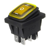 On-Off-On 6 Pin 12V Car Boat LED Light Rocker Toggle Switch Latching Waterproof