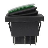 On-Off-On 6 Pin 12V Car Boat LED Light Rocker Toggle Switch Latching Waterproof