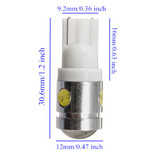 T10 194 168 W5W 2.5W 4-SMD LED Car LED Light Side Wedge Lamp Bulb 12V