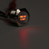12V 19MM Waterproof Car AUTO Metal Momentary Engine Start Push Button Switch LED