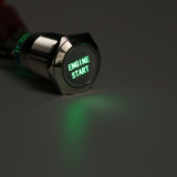12V 19MM Waterproof Car AUTO Metal Momentary Engine Start Push Button Switch LED