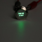 12V 19MM Waterproof Car AUTO Metal Momentary Engine Start Push Button Switch LED