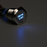 12V 19MM Waterproof Car AUTO Metal Momentary Engine Start Push Button Switch LED
