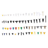 500Pcs Mixed Plastic Car Fastener Clip Bumper Fender Trim Kit Rivet Door Panel