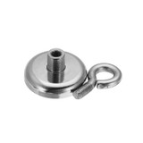 Effetool 36mmx40mm 50kg Neodymium Recovery Magnet Metal Detector Claw Hook Magnet