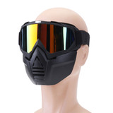 Anti Fog Eyewear Motorcycle Bike Full Face Mask Goggles Len Nose Helmet Shield