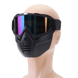 Anti Fog Eyewear Motorcycle Bike Full Face Mask Goggles Len Nose Helmet Shield