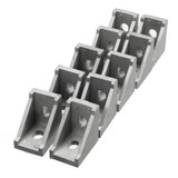 Suleve™ AJ28 10Pcs 2028 Aluminium Angle Corner Joint 20 Series Aluminum Extrusion 20x20mm Right Angle Bracket Furniture Fittings