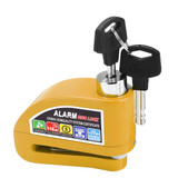 Metal Disc Brake Alarm Lock Motorcycle Scooter Security Anti-theft Wheel Lock