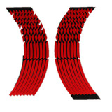 16-18 Inches Wheel Sticker Reflective Rim Stripe Decals Tape for Car Bike Motorcycle