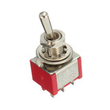 5pcs Red Toggle Switch DPDT On-Off-On 6 PINs 3 Position 5A 120Vac /2A 250Vac