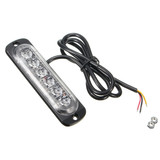 18W LED Car Strobe Light Emergency Lamp Warning Flashing Lighting Amber/White