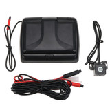 4.3 Inch Foldable LCD Rear View Display Monitor + Car Reverse Backup Parking Camera
