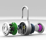 APP Intelligent Password Lock Android iOS APP Unlock Anti-Theft Security Combination Padlock Indoor