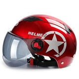 BYB Motorcycle Helmet Scooter Bike Open Face Half Baseball Cap Anti-UV Safety Hard Hat