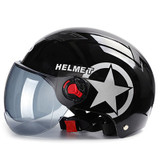 BYB Motorcycle Helmet Scooter Bike Open Face Half Baseball Cap Anti-UV Safety Hard Hat