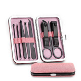 Y.F.M® Stainless Steel Black Nail Clipper Manicure Set Kit