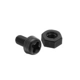 Suleve™ M3NH5 180Pcs M3 Nylon Screw Black Hex Screw Nut PCB Standoff Spacer Column Assortment Kit