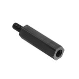 Suleve™ M3NH5 180Pcs M3 Nylon Screw Black Hex Screw Nut PCB Standoff Spacer Column Assortment Kit