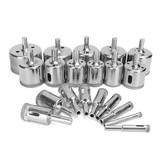 20pcs 6-50mm Diamond Drill Bits Hole Saw Set for Glass Ceramic Marble