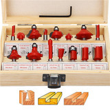 15pcs 1/4 Inch Shank Tungsten Carbide Trim Router Bit Set Wood Cutter