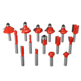 15pcs 1/4 Inch Shank Tungsten Carbide Trim Router Bit Set Wood Cutter