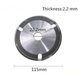 Drillpro 115x22.2x2.2mm 3T Circular Saw Blade Wood Cutting Disc Multitool Grinder Carbide Tipped Saw Disc