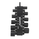 BROPPE 10Pcs 1/4 Inch Hex Shank Power Nut Driver Drill Bit Set Metric Socket Wrench Screw Screwdriver