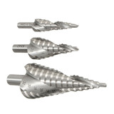 4-12/20/32mm HSS Hex Shank Spiral Groove Step Cone Drill Bit Hole Cutter