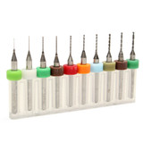 Drillpro DB-P6 10pcs Hard Alloy Tungsten Steel Micro PCB CNC Drill Bits For Circuit Boards