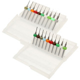 Drillpro DB-P6 10pcs Hard Alloy Tungsten Steel Micro PCB CNC Drill Bits For Circuit Boards